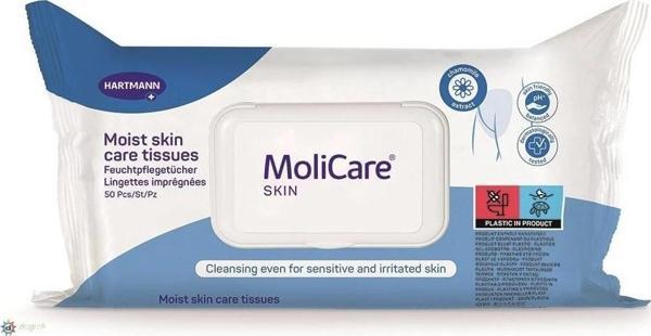 Hartmann Molicare Skin Nemli Cilt Bakım Mendili 50 li - Image 1