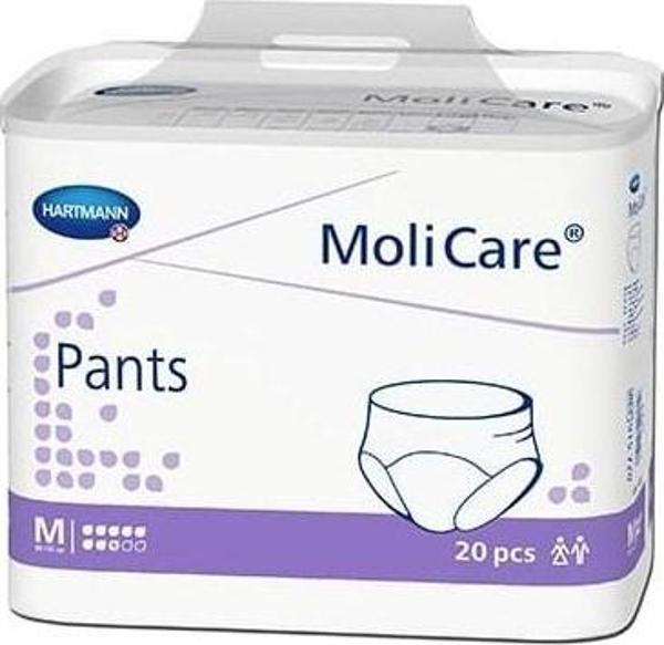 MOLİCARE 8 DAMLA 1916 GR EMİŞ KAPASİTELİ KÜLOT BEZ MOR MEDİUM 20 Lİ - Image 1