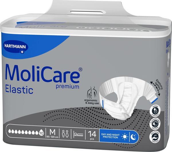 MOLİCARE 10 DAMLA BELBANTLI HASTA BEZİ MEDIUM 14 ADET*4 PAKET - Image 1