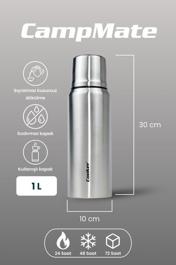 Cooker CKR2080 Paslanmaz Çelik 1 Lt Termos Inox - Image 1