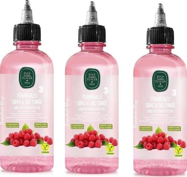 Eyüp Sabri Tuncer Frambuazlı Sirke Saç Toniği 100 ml x 3 Adet - Image 1