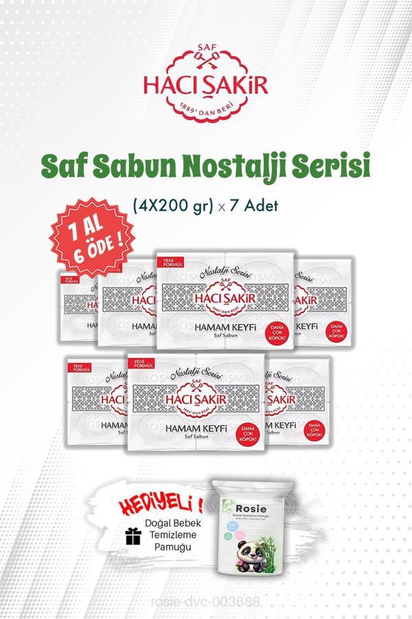 7 AL 6 ÖDE Nostalji Serisi Hamam Keyfi Saf Sabun (4X200) gr ve ROSIE - Image 1