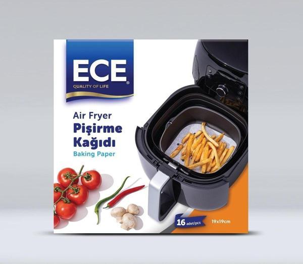 Ece Airfryer Pişirme Kağıdı 19X19 Cm 16 Adet - Image 1