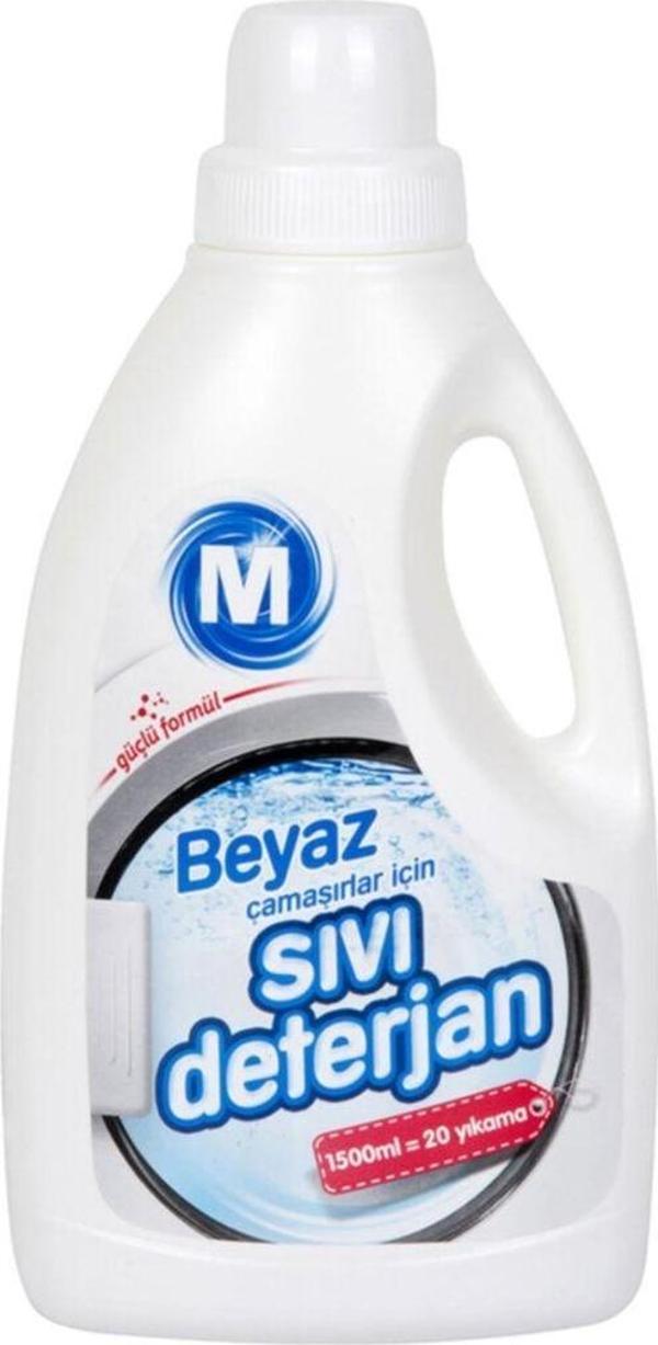 Migros Sıvı Deterjan 1500 Ml Beyazlar Içın - Image 1