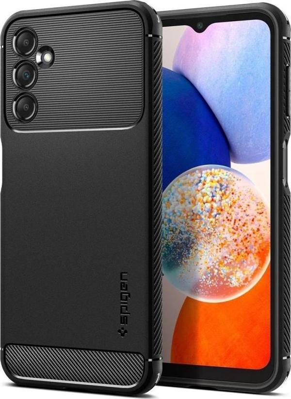 Spigen Galaxy A14 5G ile Uyumlu Kılıf Rugged Armor Matte Black - Image 1