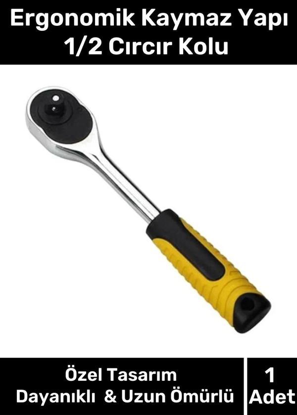 Özel Üretim Ayarlanabilir Dayanıklı Paslanmaya Karşı Koruma Ergonomik Kaymaz Yapı 1/2 Cırcır Kolu - Image 1