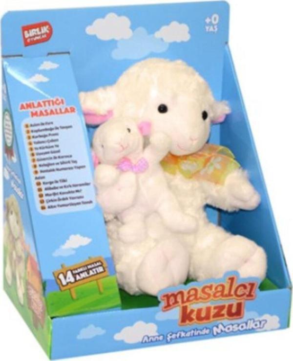 BİRLİK TOYS Masal Anlatan Kuzu Yavrulu Peluş Oyuncak - Image 1