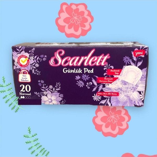 Scarlett Günlük Hijyenik Ped Tekli Çanta Paketleri 20 Adet Normal - Image 1