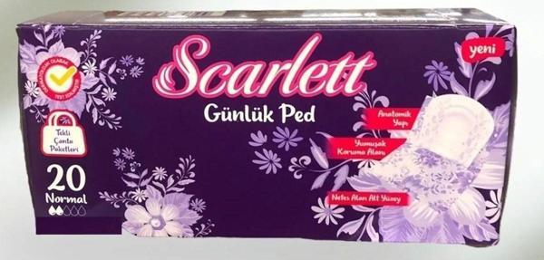 Scarlett Tek Sargılı Günlük Ped Normal 20 Li 2 Adet - Image 1