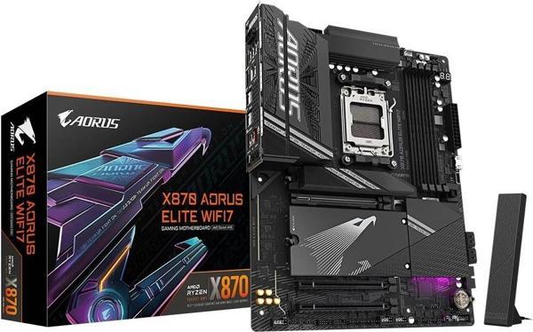 Gigabyte X870 AORUS ELITE WIFI 7 DDR5 8200MHz (OC) M.2 AM5 ATX Anakart - Image 1