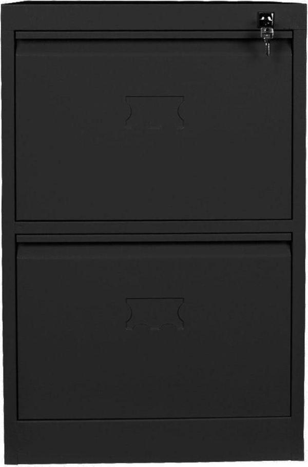 Jessan Ofis 2 Li Klasör Dolabı Siyah 46x71x62 cm - Image 1