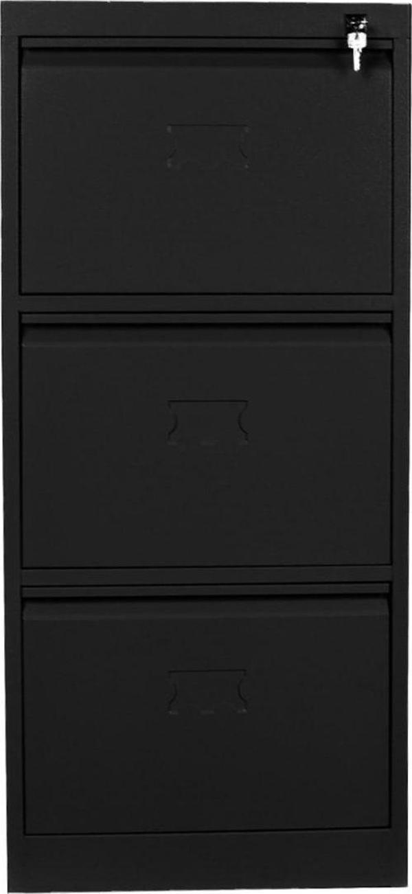 Jessan Ofis 3 Lü Klasör Dolabı Siyah 46x102x62 cm - Image 1