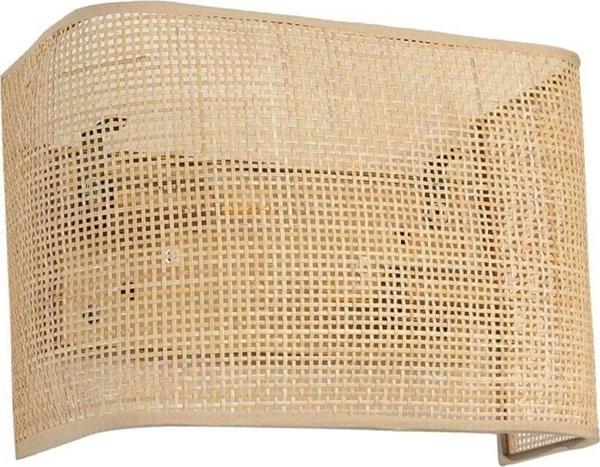 Lumexx Örgülü Rattan Abajurlu Dikdörtgen Aplik - Image 1