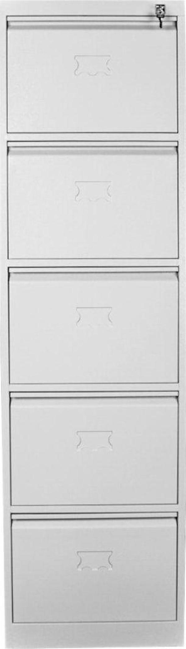 Jessan Ofis 5 Li Klasör Dolabı Gri 46x165x62 cm - Image 1