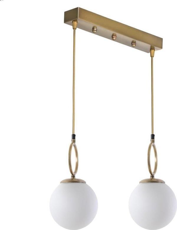 Lumexx Morino 2 Li Sıralı Beyaz Camlı Eskitme Sarkıt - Image 1