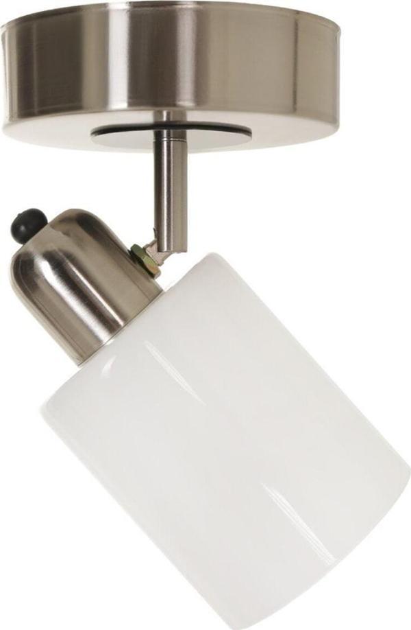 Lumexx Yeni Nomi Pilli Tekli Mat Krom Beyaz Camlı Avize - Image 1