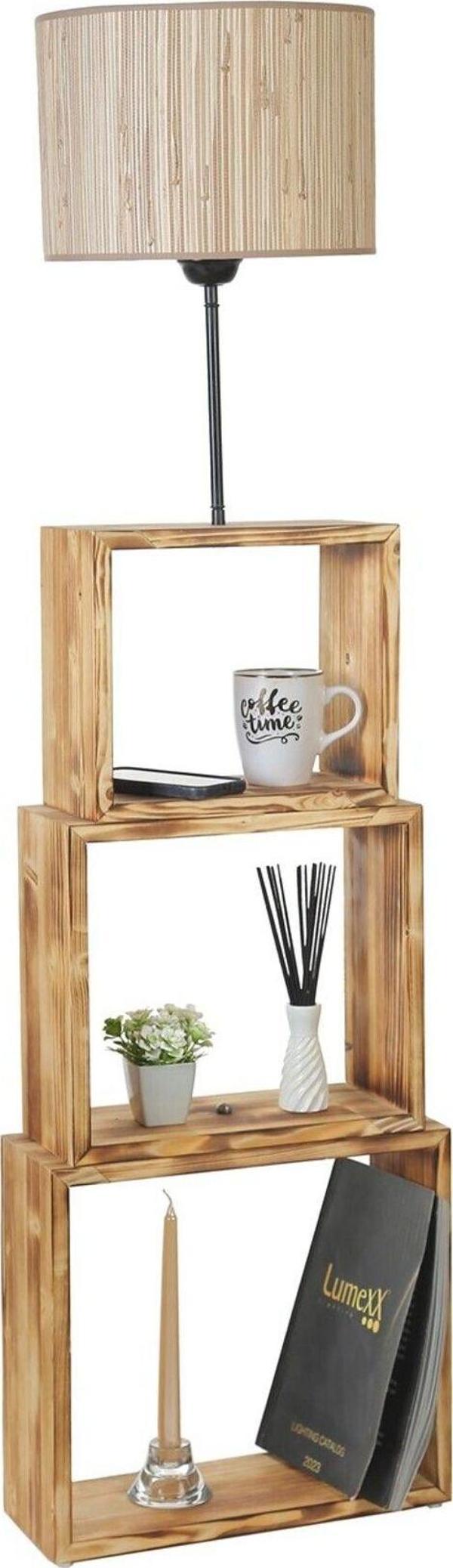 Lumexx Puzzle Yanık Lambader Bambu 09 Abajurlu - Image 1