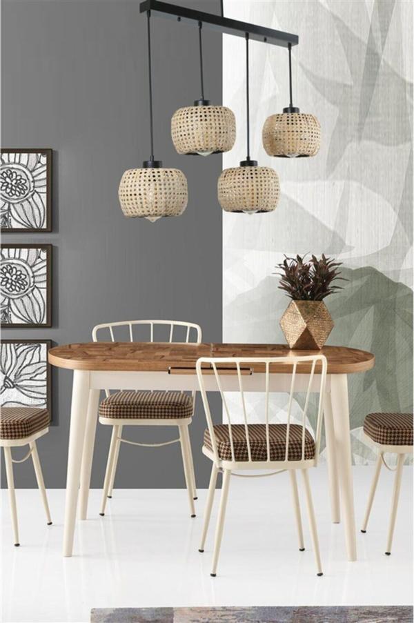Lumexx Tıger 4 Lü Sıralı Rattan Sarkıt - Image 1