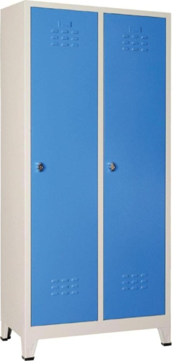 Jessan Ofis Mavi Standart 2'li Soyunma Dolabı 79x185x40 cm - Image 1