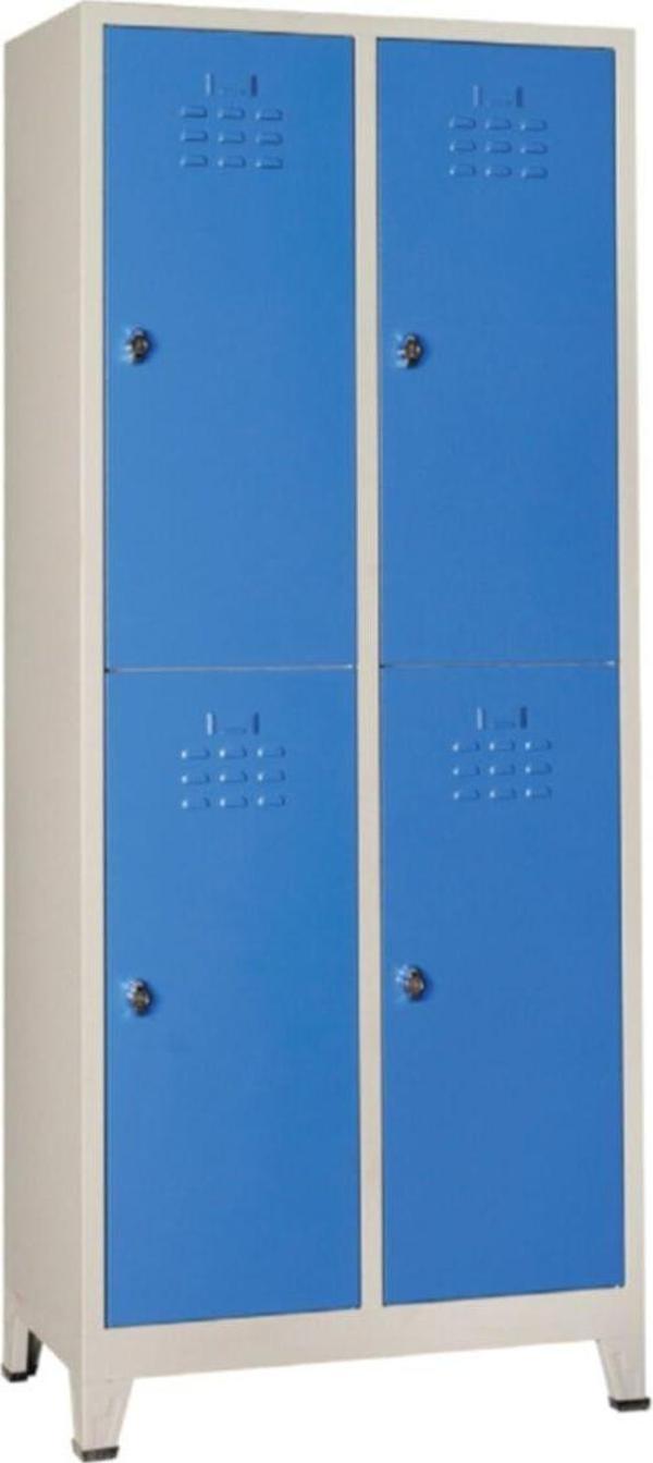Jessan Ofis Mavi Standart 4'lü Soyunma Dolabı 79x200x40 cm - Image 1