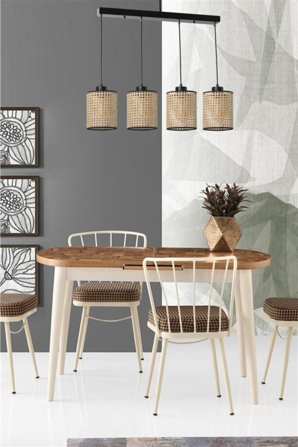 Lumexx April 4 Lü Sıralı Rattan Sarkıt - Image 1