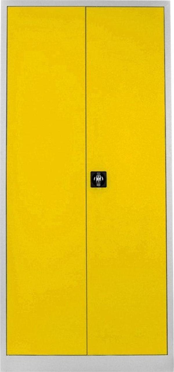 Jessan Ofis Temizlik Dolabı Gri-sarı 92x198x40 cm - Image 1
