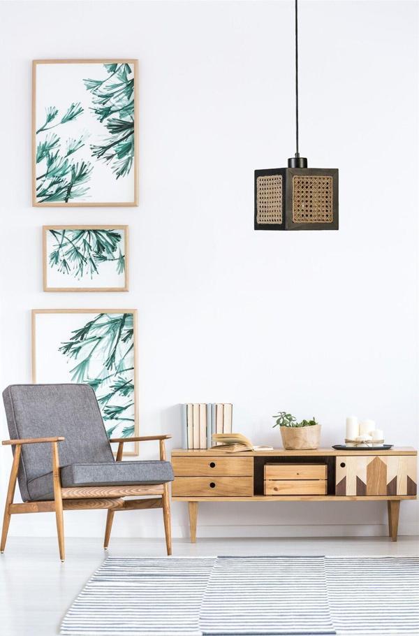 Lumexx Kumsal Tekli Siyah Rattan Sarkıt - Image 1