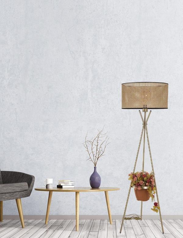 Lumexx Venedik Eskitme Silindir Rattan Abajurlu - Image 1