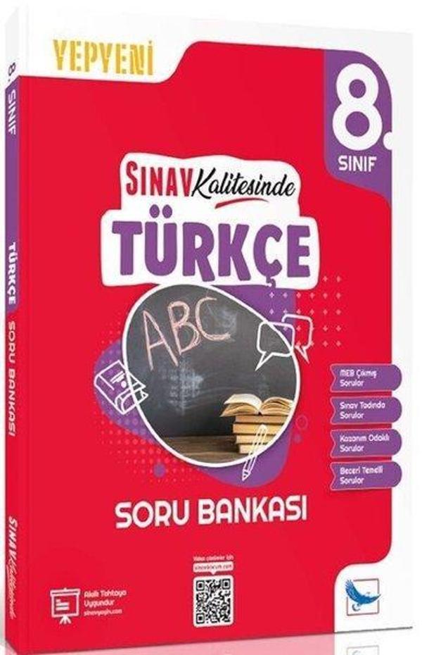 8.Sınıf Türkçe Sınav Kalitesinde Soru Bankası - Sınav Yayınları - Image 1