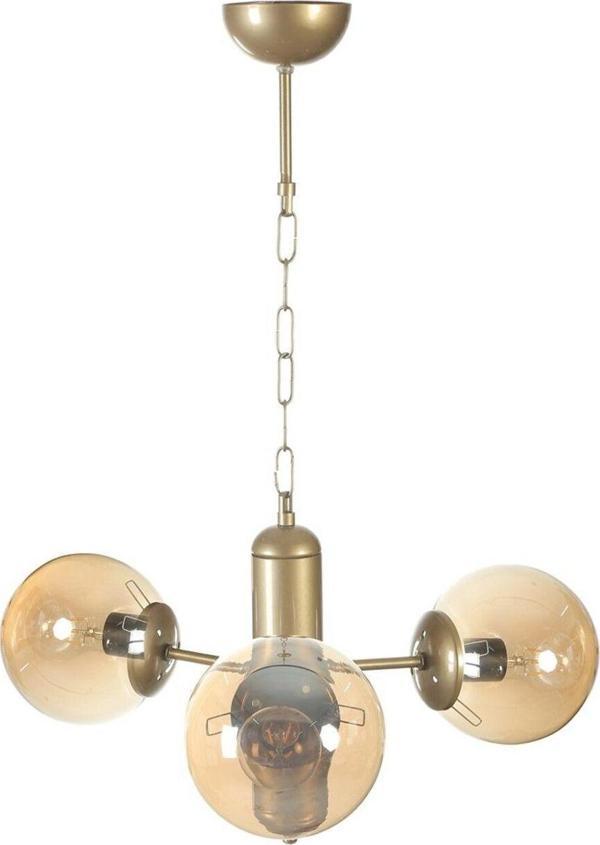Lumexx Bankok 3 Lü Eskitme Bal Camlı Avize - Image 1