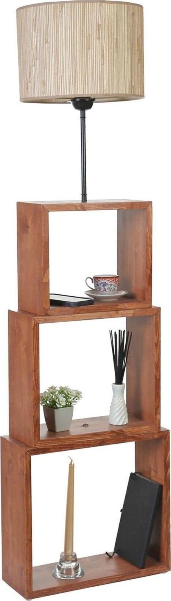 Lumexx Puzzle Ceviz Lambader Bambu 09 Abajurlu - Image 1