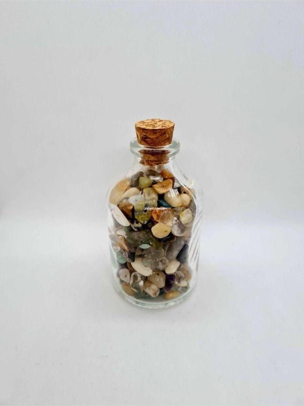Sertifikalı Tüp Şişede Karışık Doğal Taş Delikli Doğal Taş 7.4x4.2 Cm - Image 1