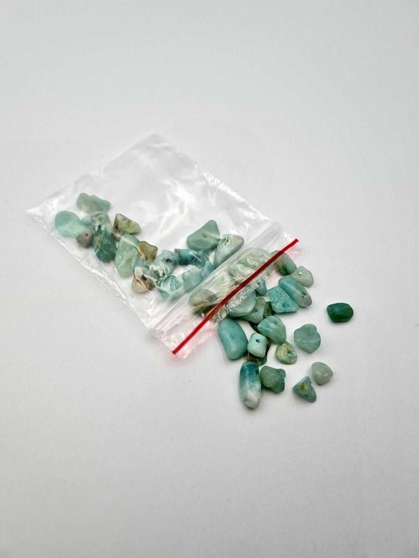 Sertifikalı Amazonit Kırık Doğal Taş - 10 gr Delikli Doğal Taş - Image 1