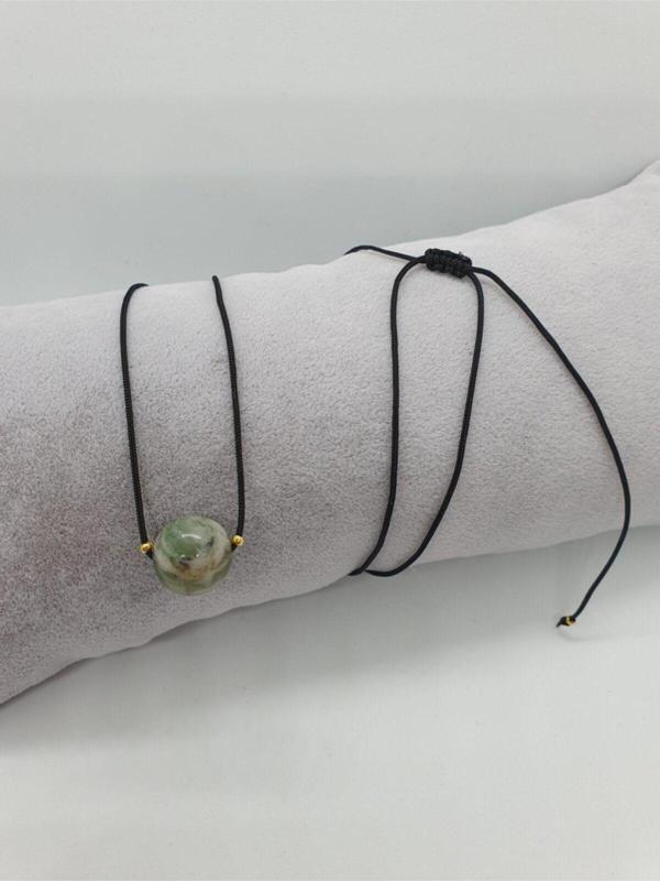 Sertifikalı Kanada Yeşim Taşı Kolye Ayarlanabilir Orijinal Doğal Taş Çok Fonksiyonlu Kolye - Image 1