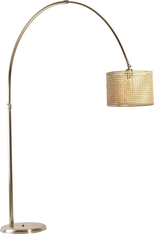 Lumexx Vargas Mat Krom Rattan Başlıklı Lambader - Image 1