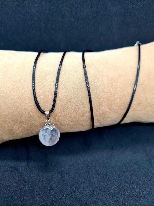 Ametrin Taşı Doğal Taş Kolye 14 Mm - Image 1