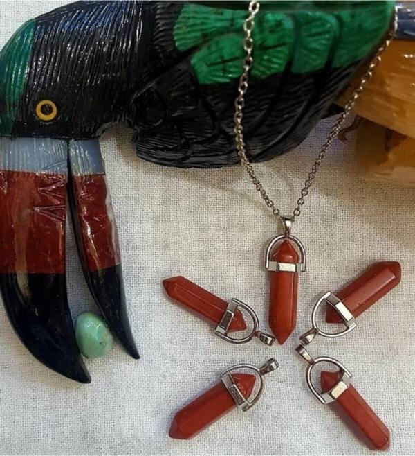 Sertifikalı Jasper Doğal Taş Pandül Kolye - Image 1