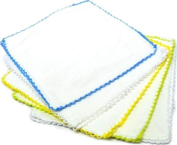 Babyjem Penye 10'Lu Ağız Bezi Naturel Beyaz - Image 1