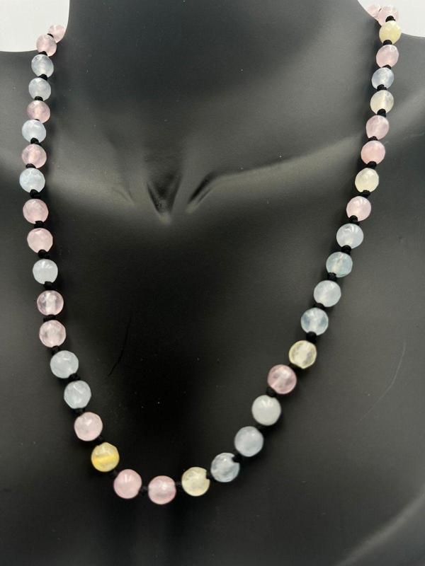 Sertifikalı Doğal Taş Morganit Taşı Kolye Aaa Kalite 6mm - Image 1