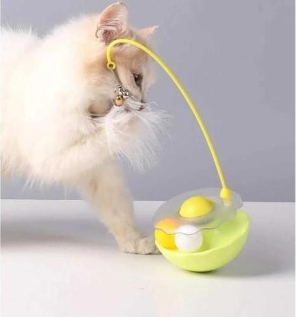 Büro Ev Ofis Evcil Pet Hayvanı için Kedi Otlu Zilli Hacıyatmaz Oyuncak - Image 1
