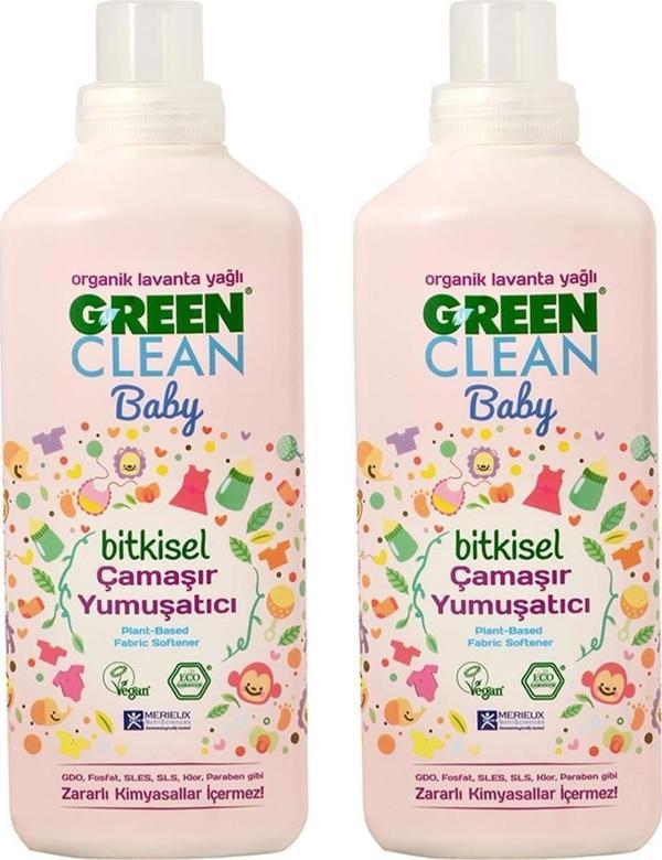 Green Clean Baby Bitkisel Çamaşır Yumuşatıcısı 1 lt - 2 Adet - Image 1