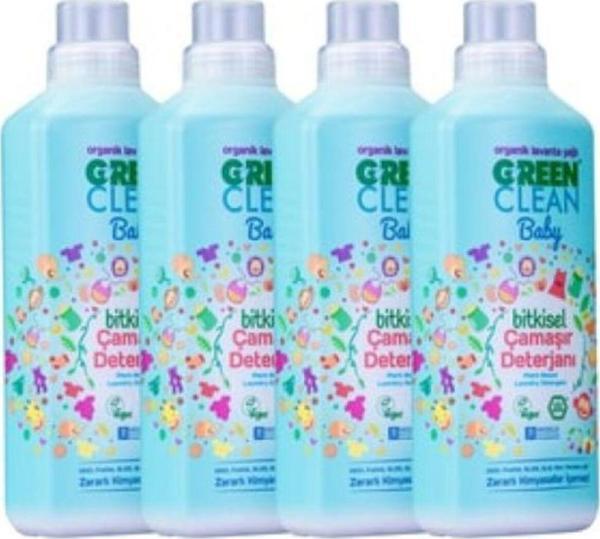 Green Clean Baby Çamaşır Deterjanı 1 lt 4'Lü Set - Image 1