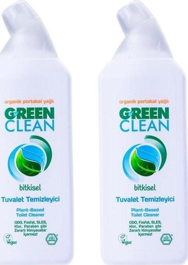 Green Clean Portakal Yağlı Tuvalet Temizleyici 750 ml 2'li Set - Image 1