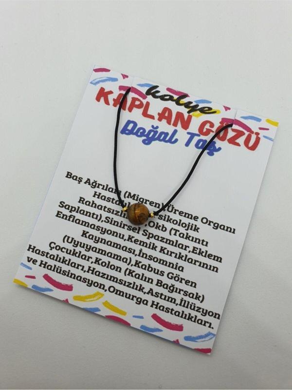 Sertifikalı Kaplan Gözü Taşı Kolye Ayarlanabilir Orijinal Doğal Taş Çok Fonksiyonlu Kolye - Image 1