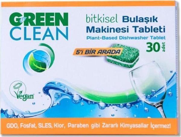 Green Clean Bitkisel Bulaşık Makinesi Tableti - Image 1