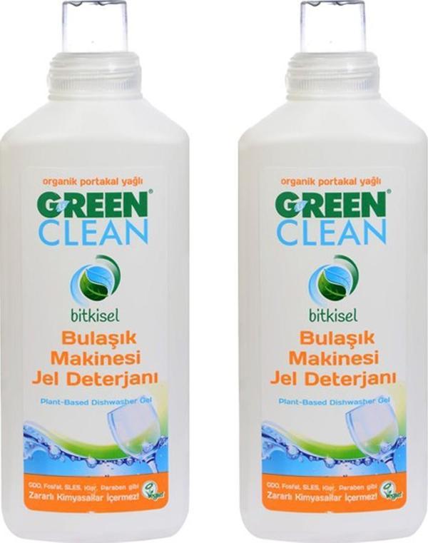 Green Clean Bitkisel Jel Bulaşık Makinesi Deterjanı 1 lt - 2 Adet - Image 1