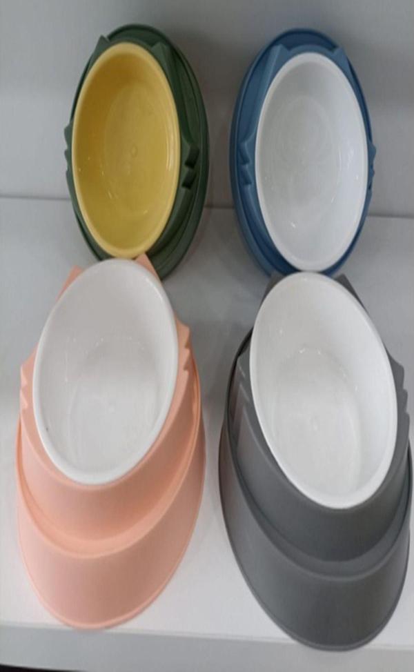 Petlove Lüx Plastik Tekli Kulaklı Mama Kabı - Image 1