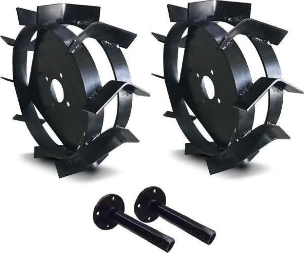 Çapa Makinaları Demir Teker Ve Aks Takımı 28 mm 400x8 - Image 1