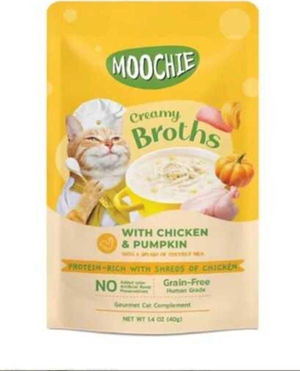 Moochıe Kedi Ödülü Çorbası Tavuk Balkabağı 40 Gr Premium Kaliteli Lezzetli Soslu Çorba - Image 1