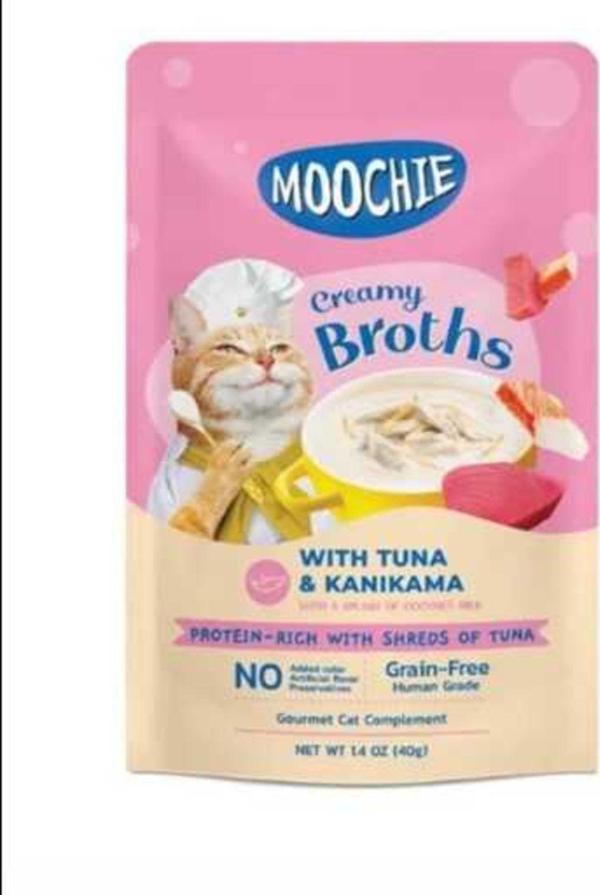 Moochıe Kedi Ödülü Çorbası Ton Balığı Yengeç 40 Gr Lezzetli Soslu Çorba - Image 1